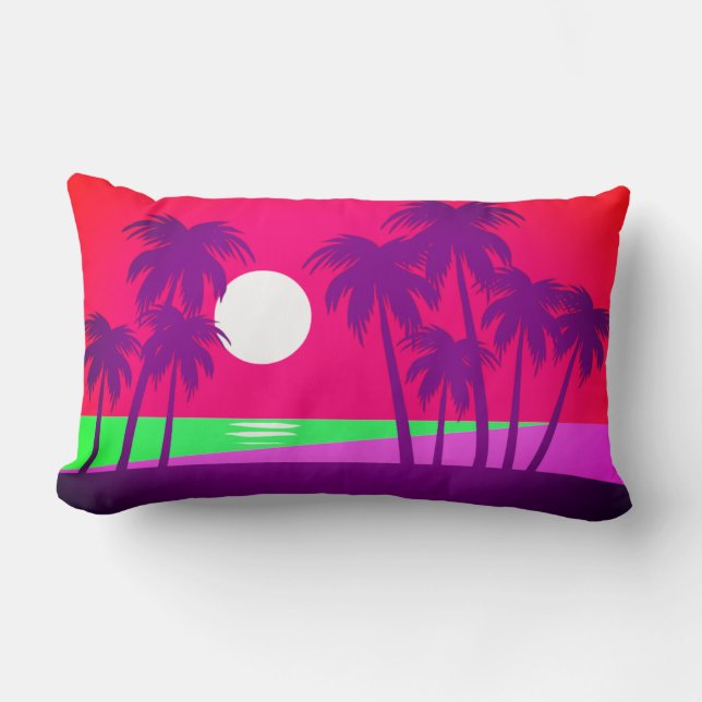 Lumbar Cojín decorativo Tropical Beach (Anverso)