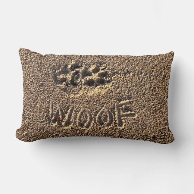 Lumbar Cojín decorativo "Woof" (Anverso)