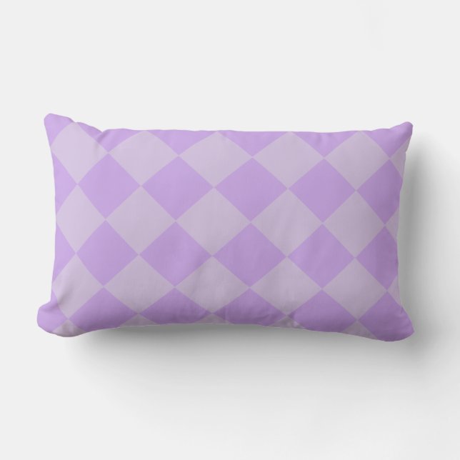 Lumbar Cojín Lilac Diamond Two Tone HAMbyWG (Anverso)