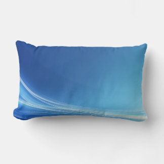 Lumbar Cojín personalizado - Patrón de onda azul