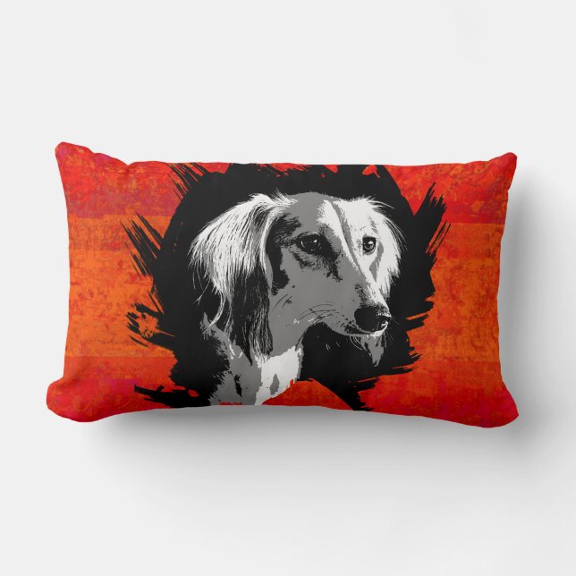 Lumbar Cojín Saluki (Anverso)