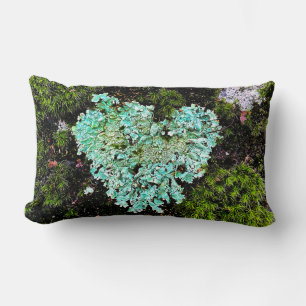 Lumbar Corazón de Moss en el Cojín decorativo de Piedra