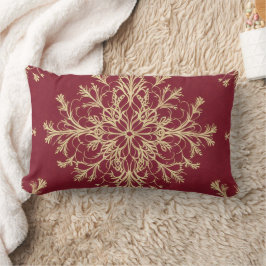 Lumbar Crimson abraza el Cojín decorativo con un cordón d