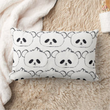 Cute Panda cojín cómodo, cojín lindo para niños