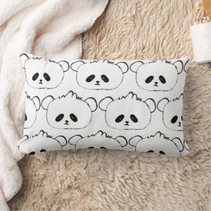 Lumbar Cute Panda cojín cómodo, cojín lindo para niños