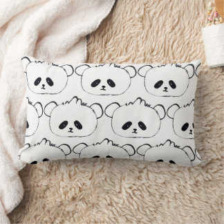 Lumbar Cute Panda cojín cómodo, cojín lindo para niños