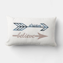 Dream Believe Arrows Cojín decorativo