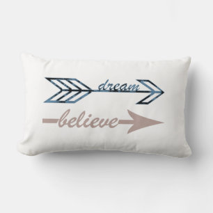 Lumbar Dream Believe Arrows Cojín decorativo
