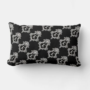Lumbar E Monograma Cojín decorativo inicial