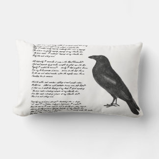 Lumbar Edgar Allan Poe Cojín decorativo "The Raven"