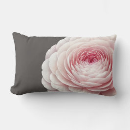 Lumbar Elegante cojín de lanzamiento floral de carbón cál