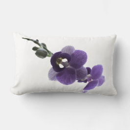 Lumbar Flor de orquídea morada, Cojín decorativo