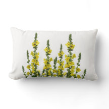Flores amarillas Cojín decorativo de país inversib