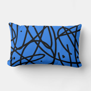Lumbar Funda de cojín con patrón de arte abstracto minima
