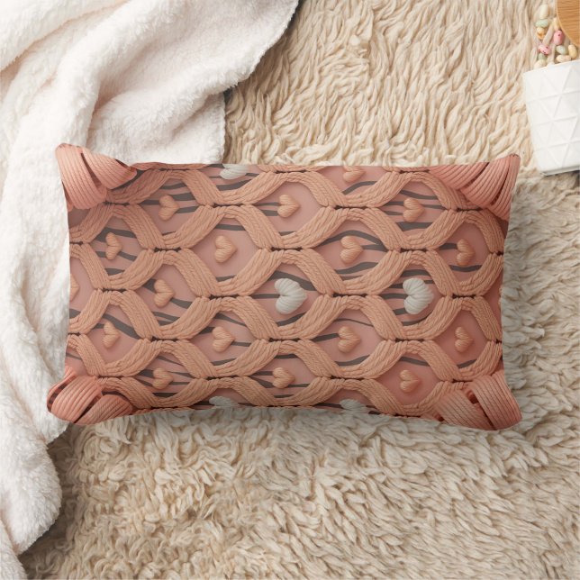 Lumbar Funda de cojín con patrón de tigre de ganchillo de (Manta)