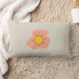 Lumbar Funda de cojín decorativo de forma de flor colorid