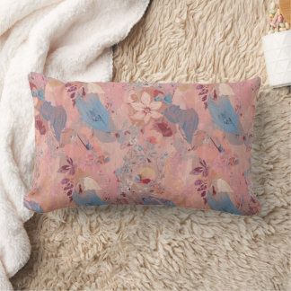 Lumbar Funda de cojín decorativo de forma de flor colorid