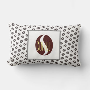 Lumbar Funky Coffee Beans Pattern Cushion Cojín decorativ