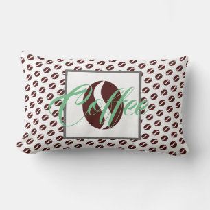 Lumbar Funky Coffee Beans Pattern Cushion Cojín decorativ