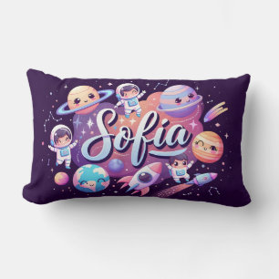 Lumbar Galaxia espacial Sofía Cojín decorativo personaliz