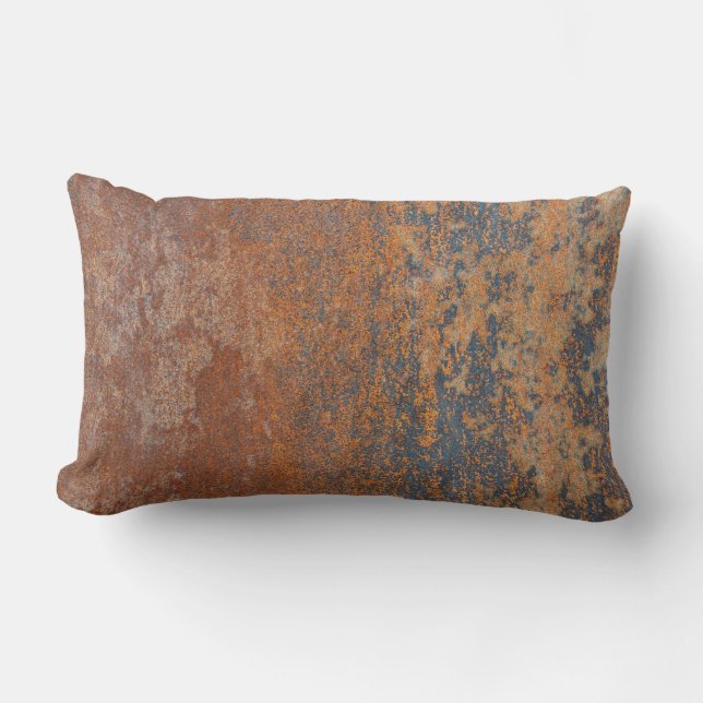 Lumbar GRUNGE GRAY n RUST COJÍN DECORATIVO (Anverso)