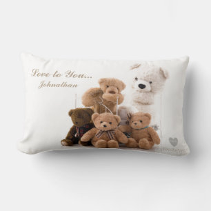 Lumbar HAMbyWG - Cojín decorativo - Beige Teddy Bears