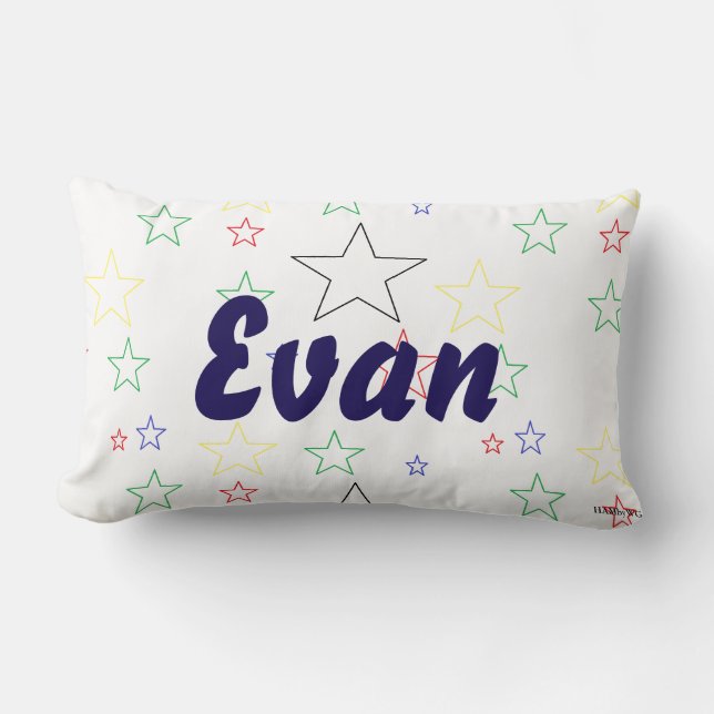 Lumbar HAMbyWG - Cojín decorativo - Estrellas (Anverso)