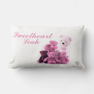 Lumbar HAMbyWG - Cojín decorativo - Osos de peluche rosad