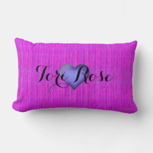 Lumbar HAMbyWG - Cojín decorativo - Violeta rosa con nomb