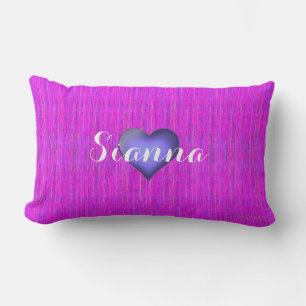 Lumbar HAMbyWG - Cojín decorativo - Violeta rosa con nomb
