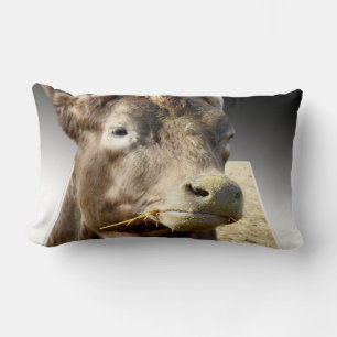 Lumbar Heno de mascado de vacas, Arte de Popout, Cojín lu