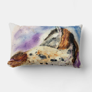 Lumbar Hermoso Cojín decorativo de Caballo Appaloosa Rect