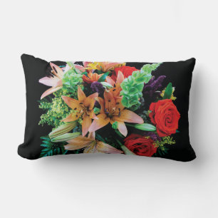 Lumbar Hermoso Cojín decorativo de flores