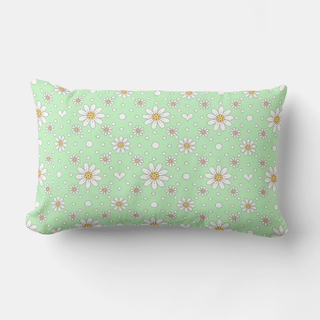 Lumbar Hermoso Cojín decorativo de primavera (Anverso)
