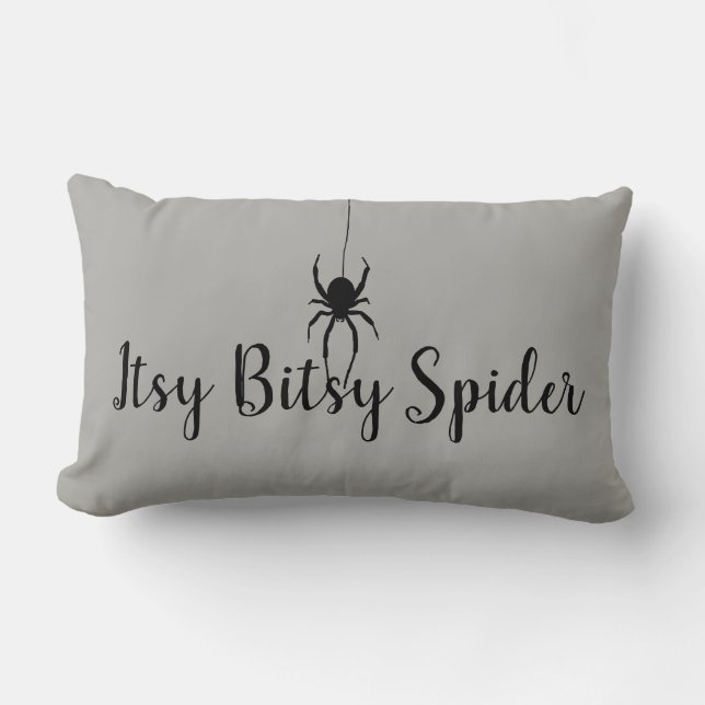 Lumbar Itsy Bitsy Spider Cojín decorativo de Halloween (Anverso)