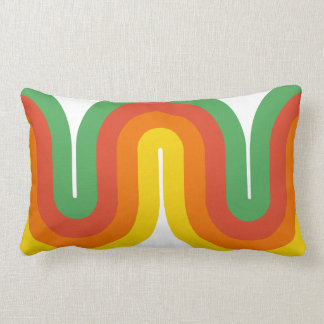 Lumbar Los mediados de siglo curvan el Cojín decorativo
