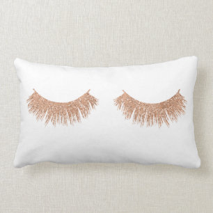 Lumbar Moderna Eyelashes Elegantes Makeup Cojín decorativ