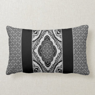 Lumbar negro y blanco del Cojín decorativo del