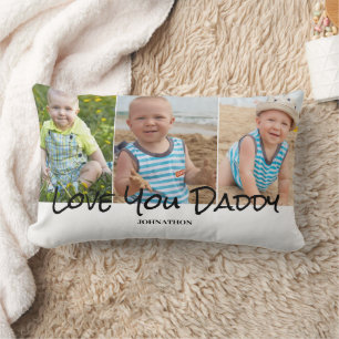Lumbar Papi 3 Cojín decorativo de Collage de fotos