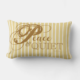 Lumbar Paz y Cojín decorativo tranquilo (Caramel)