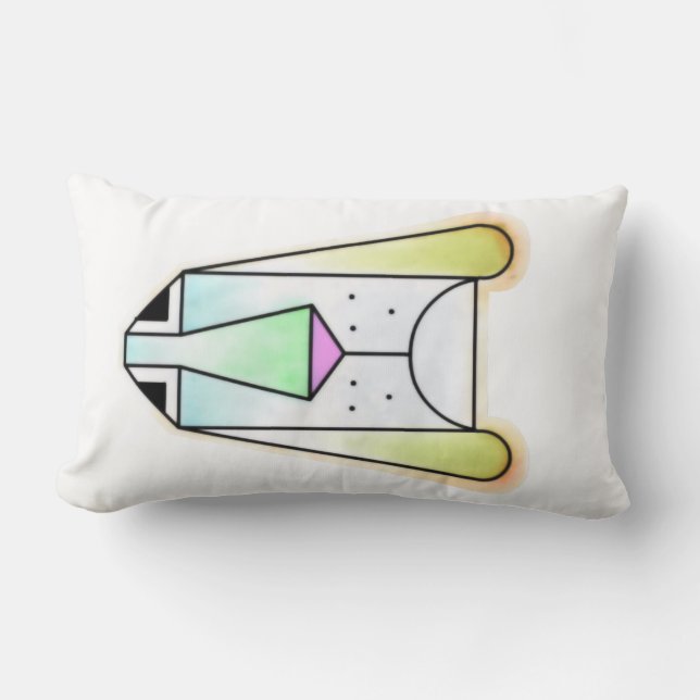 Lumbar Personalizado Droopy Bloodhound Cojín decorativo (Anverso)