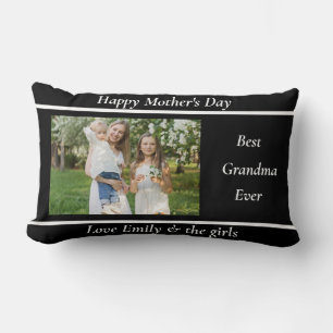 Lumbar Personalizado lindo foto GRANDMA regalo Cojín deco