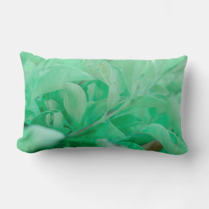 Lumbar Planta verde pálida deja Cojín decorativo Cushion
