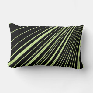 Lumbar Rayo de Cojín decorativo verde negro