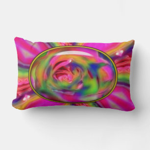 Lumbar Rosa Candeado Petals-LUMBAR COJÍN DECORATIVO