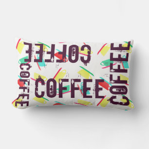 Lumbar Taza de café funky patrón de cojín de funda de alm