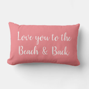 Lumbar Te amo al Cojín decorativo Beach and Back