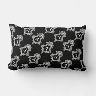 Lumbar Un Cojín decorativo inicial monograma