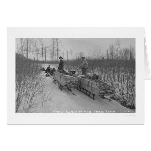 Lumber Dog Seward, Alaska 1917 (Anverso (Horizontal))