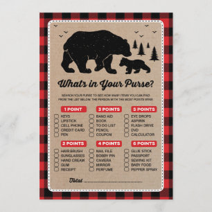 Lumberjack Oso ¿Qué hay en tu tarjeta de juego par